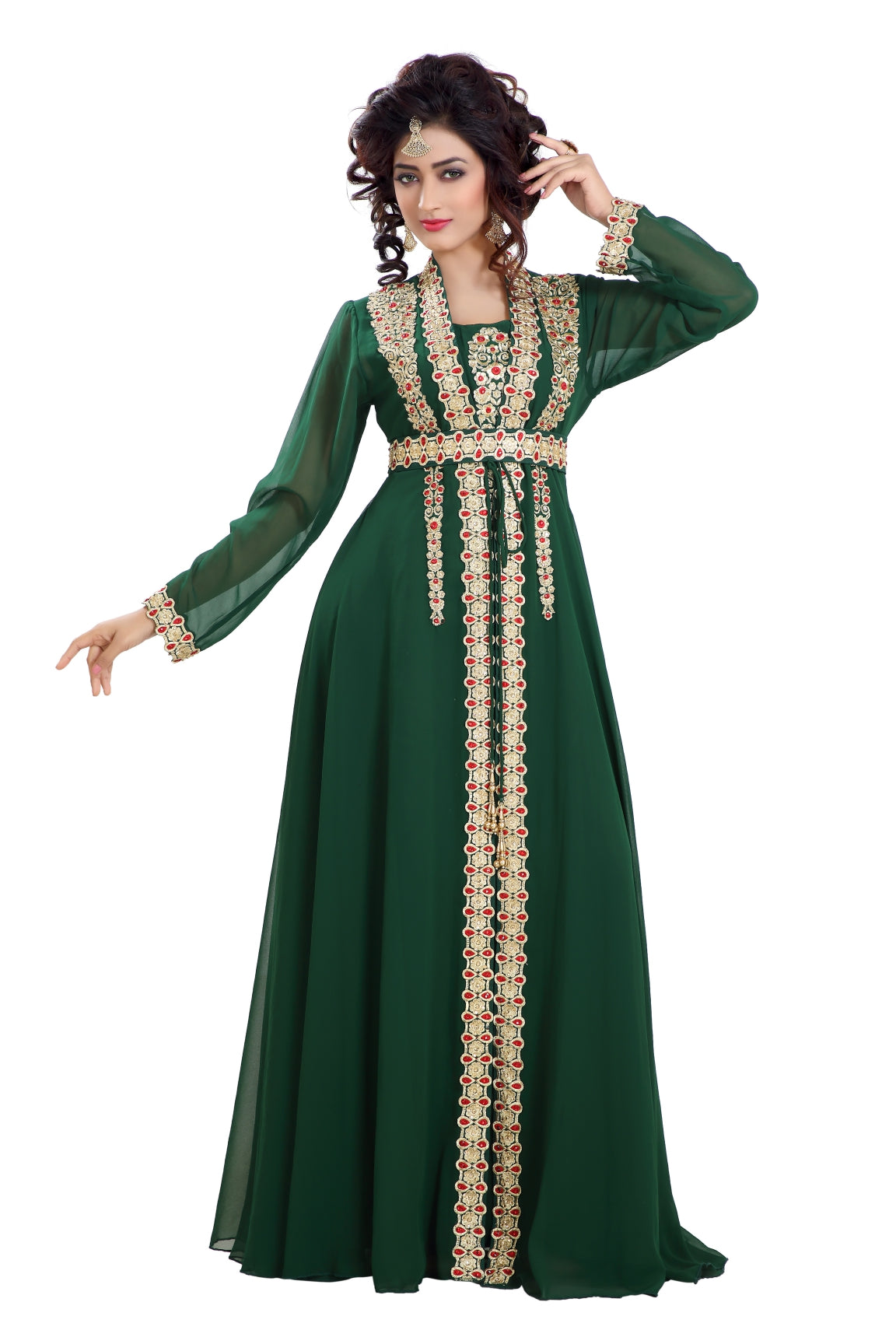 Designer Maxi Dress Robe Jalabiya ...